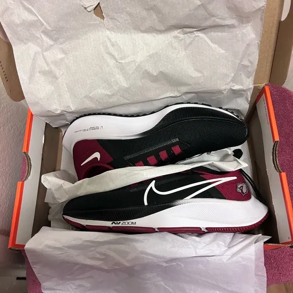 “Las Vegas Raiders ”TEAM Nike “Air Zoom Pegasus”White and Black Running Shoes