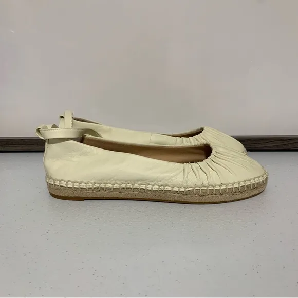 Lauren Ralph Lauren Cecilia Leather Espadrille Flats-Size 5 NWOT
