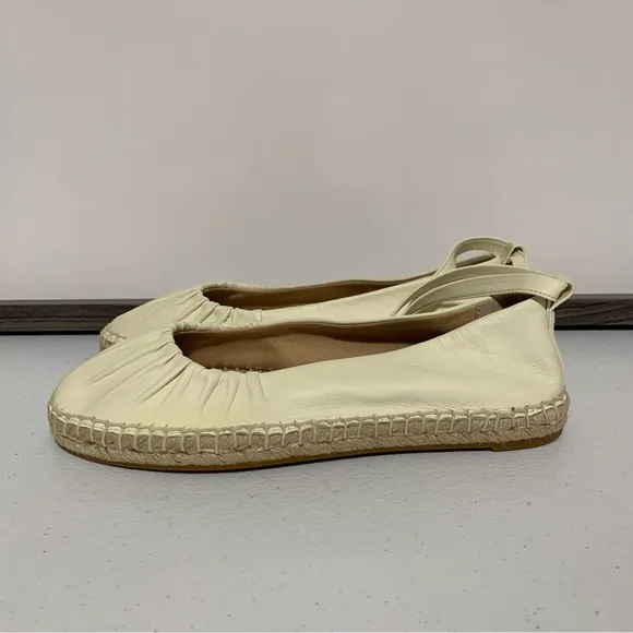 Lauren Ralph Lauren Cecilia Leather Espadrille Flats-Size 5 NWOT