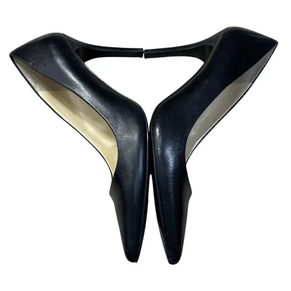 Lauren Ralph Lauren Classic Pump Shoes Heels Black Leather Size 6B