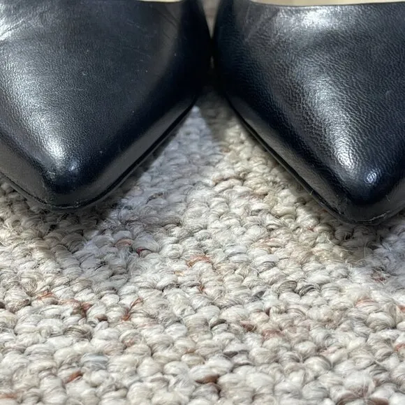 Lauren Ralph Lauren Classic Pump Shoes Heels Black Leather Size 6B