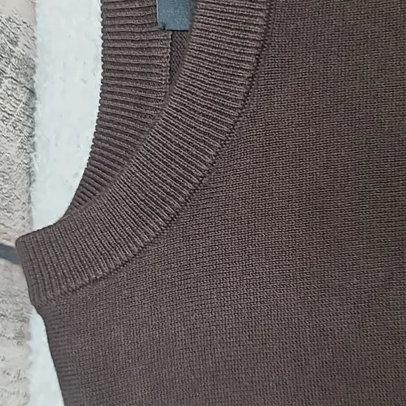 Lauren Ralph Lauren Tie Front Crew Neck Long Sleeve Sweater in Brown - NWT