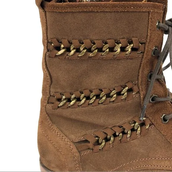 Lavorazione Artigianale Leather Ankle Combat Boots