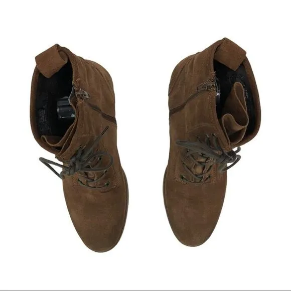 Lavorazione Artigianale Leather Ankle Combat Boots