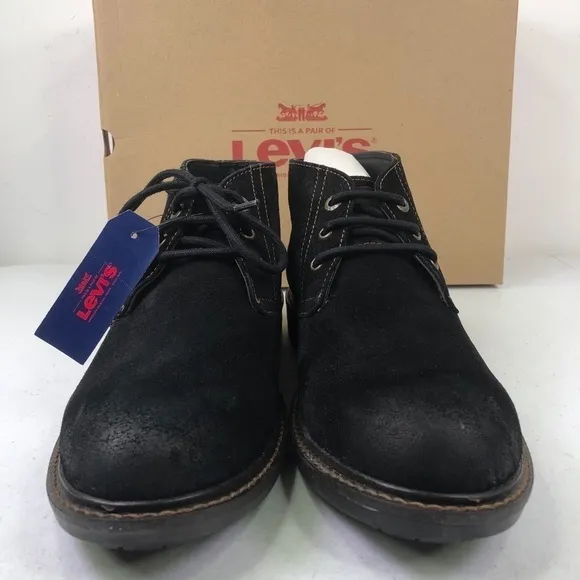 LEVI’S Cambridge Suede Black Lace Up Boots