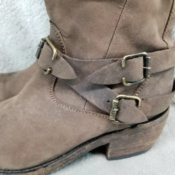 Liberty Black Shoes Womens Size 6.5 Toscano Brown Leather Boots
