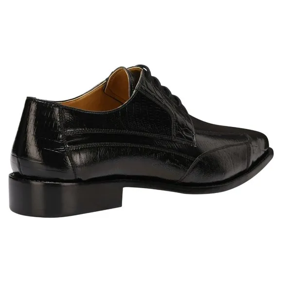 LIBERTYZENO Black MAN MADE OXFORD STYLE DRESS SHOES