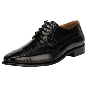 LIBERTYZENO Black MAN MADE OXFORD STYLE DRESS SHOES