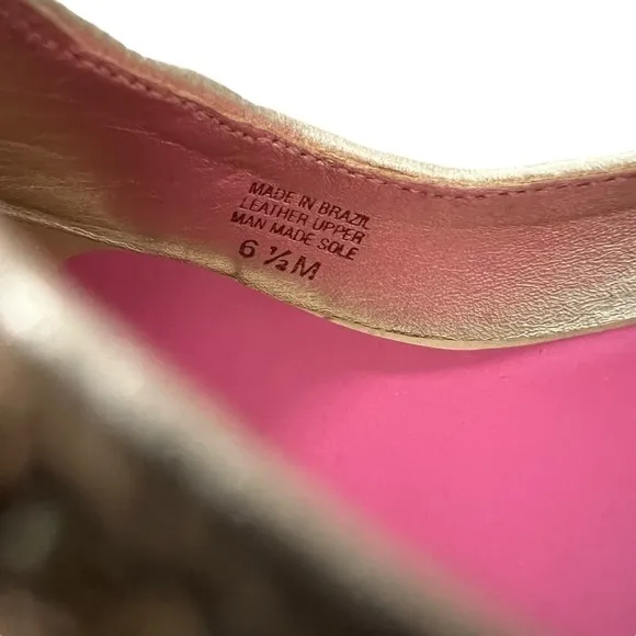 LILLY PULITZER Gold Sequin Wedges Sz 6.5