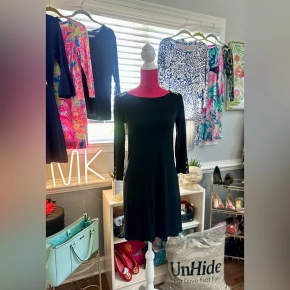 LILLY PULITZER NWOT SOPHIE DRESS IN TRUE BLACK