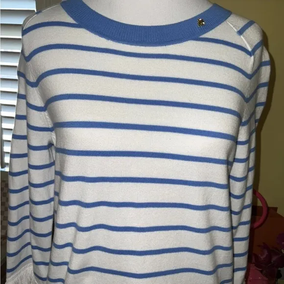Lilly Pulitzer NWT Dasha Sweater Coastal Blue Stripe $108 Size XS,M,L,XL