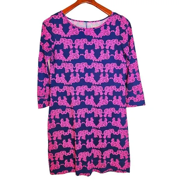 Lilly Pulitzer Pink &amp; Blue Marlowe Dress in Tusk in the Sun