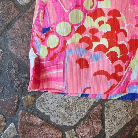 Lilly Pulitzer Reef Retreat Skirt with Shorts, Metal Coral Zipper Pull