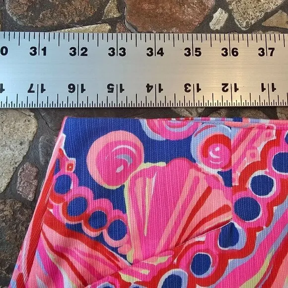 Lilly Pulitzer Reef Retreat Skirt with Shorts, Metal Coral Zipper Pull
