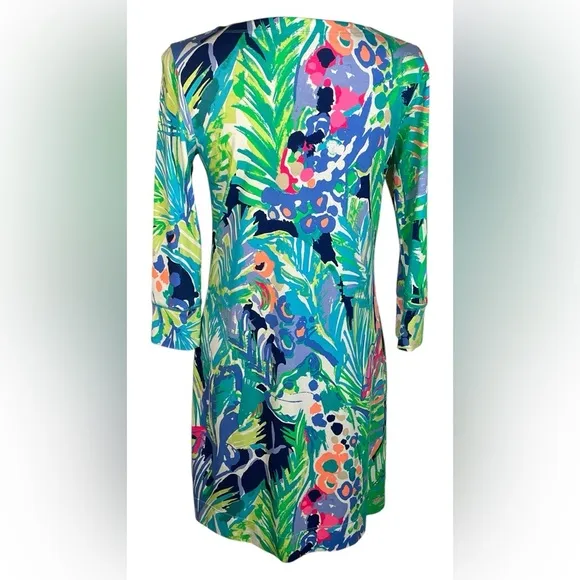 Lilly Pulitzer Sophie Dress in Multi Purrfect Green, Size S