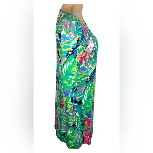 Lilly Pulitzer Sophie Dress in Multi Purrfect Green, Size S