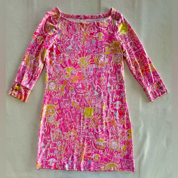 LILLY PULITZER Sophie Dress Pink Pout “More Kinis In The Keys” (M)