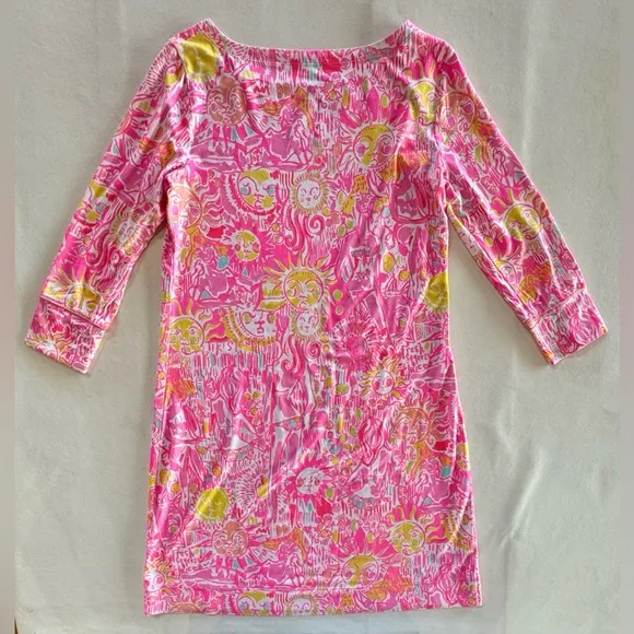 LILLY PULITZER Sophie Dress Pink Pout “More Kinis In The Keys” (M)