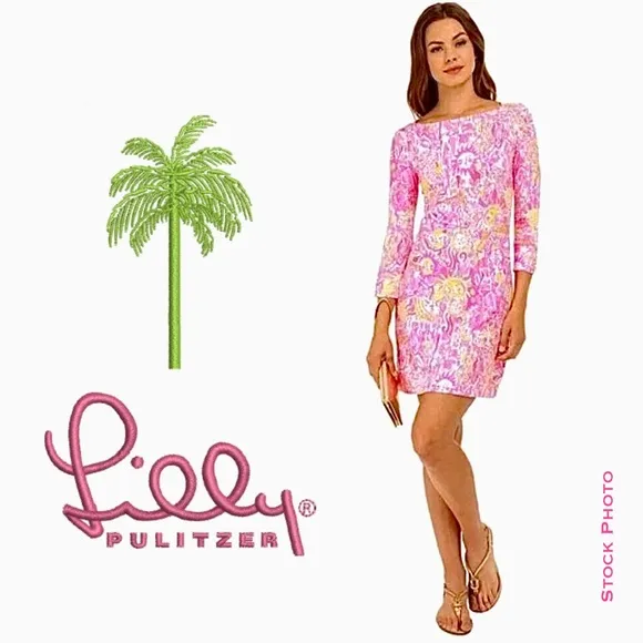 LILLY PULITZER Sophie Dress Pink Pout “More Kinis In The Keys” (M)