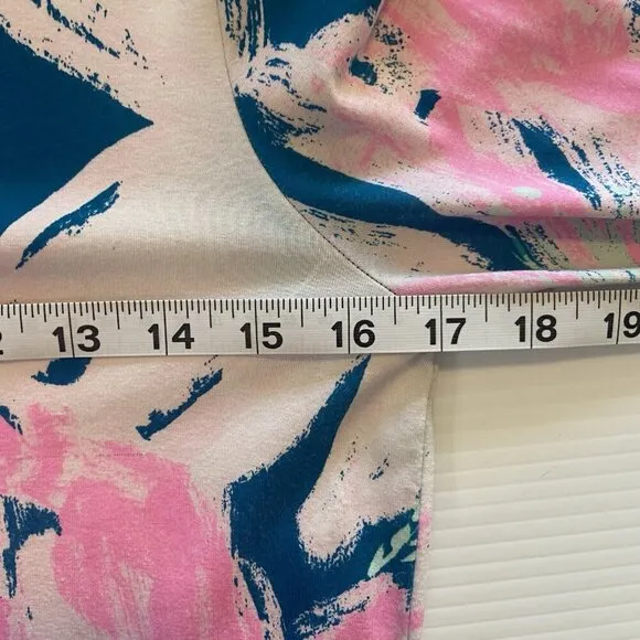 Lilly Pulitzer Sophie Dress S Tidal Wave Pans Garden Sleeves Pink Beach Floral