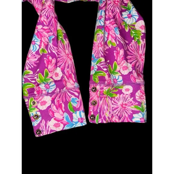 Lilly Pulitzer Sophie Dress Sz Large Moms The Word Amethyst Pink Floral Casual