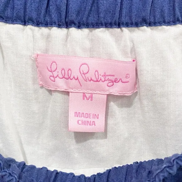 LILLY PULITZER Sullivan Dress Nautical You're Flagged 78213 Size Medium Coastal