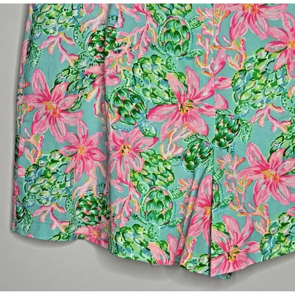 Lilly Pulitzer Taneya Skort Surf Blue So Shellegant Women's Size 6 NWT