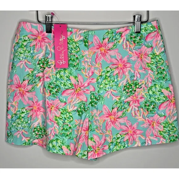 Lilly Pulitzer Taneya Skort Surf Blue So Shellegant Women's Size 6 NWT