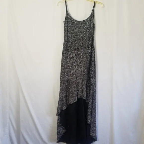 Linda Bernell glitter striped spaghettie strap high low dress size 9/10 (180)
