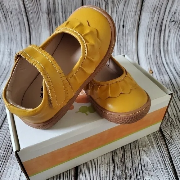 Livie and Luca Ruche Mary Jane Shoes Butterscotch NIB