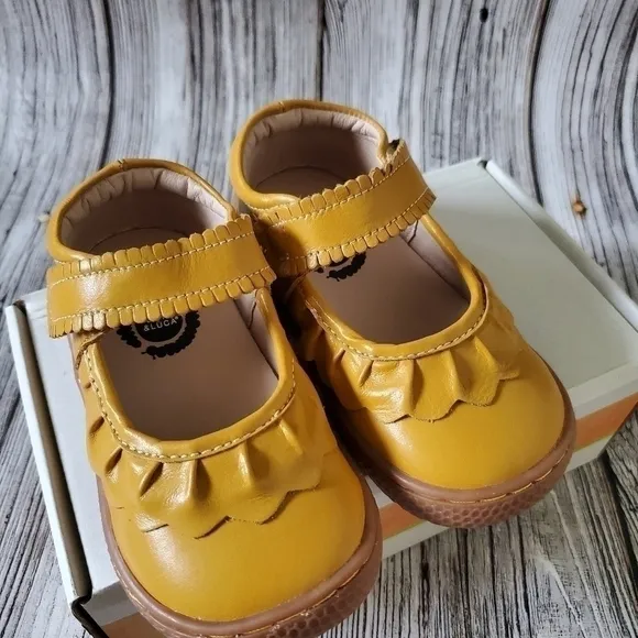 Livie and Luca Ruche Mary Jane Shoes Butterscotch NIB