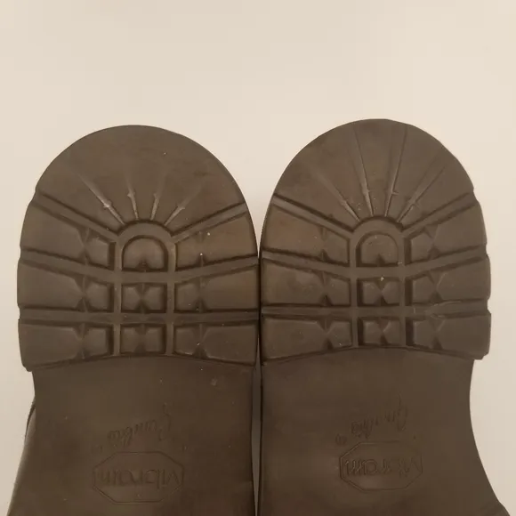 L.L. Bean Mens Size 10EE Oxford Derby Brown Leather Vibram Gum Lite Sole Lace Up