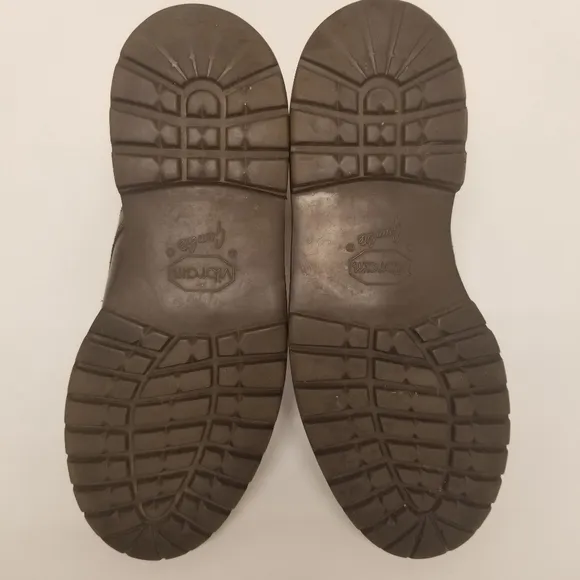 L.L. Bean Mens Size 10EE Oxford Derby Brown Leather Vibram Gum Lite Sole Lace Up