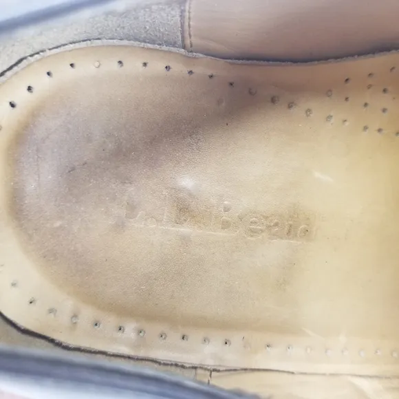 L.L. Bean Mens Size 10EE Oxford Derby Brown Leather Vibram Gum Lite Sole Lace Up