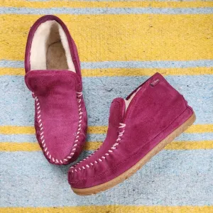 L.L. Bean Wicked Good Slipper Moc Boot in Bramble Berry Size 9