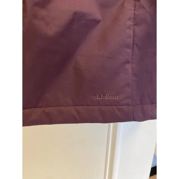 L.L. Bean Women’s Winter Warmer Parka Coat Eggplant Color Size Large