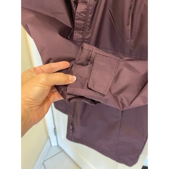 L.L. Bean Women’s Winter Warmer Parka Coat Eggplant Color Size Large