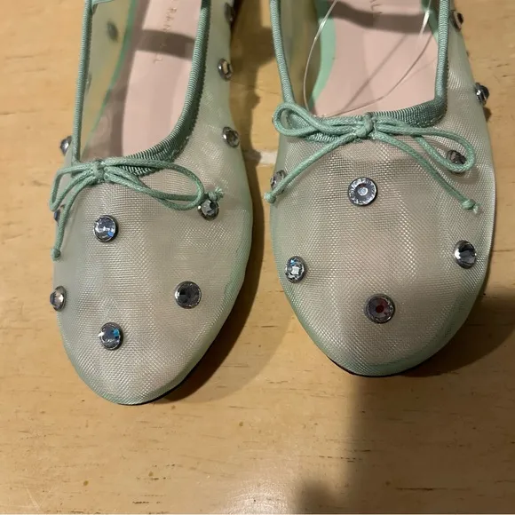 Loeffler Randall embellished mesh women’s Leonie Ballet Flat 6.5B 0400019092435