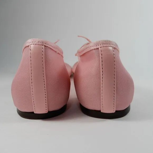 Loeffler Randall Landon Soft Ballet Flats Sz 10 Light Pink Mesh Leather NEW $250