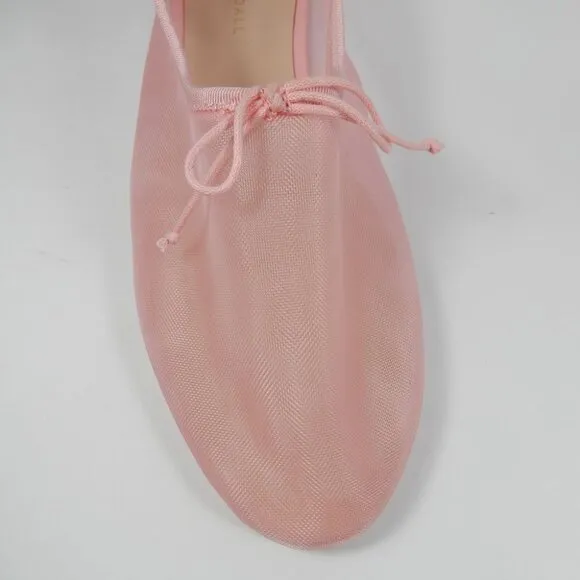 Loeffler Randall Landon Soft Ballet Flats Sz 10 Light Pink Mesh Leather NEW $250