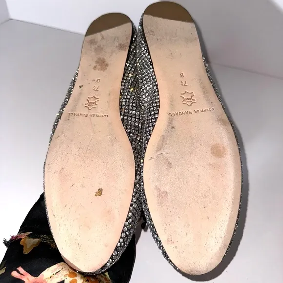 Loeffler Randall Leonie Crystal Mesh Mary Jane Flats