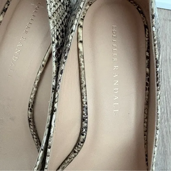 Loeffler Randall Snakeskin Platform Wedges