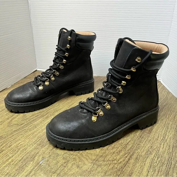 LOFT Black Moto Combat Fall Boots Size 8