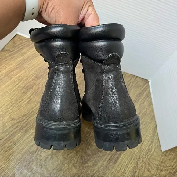 LOFT Black Moto Combat Fall Boots Size 8