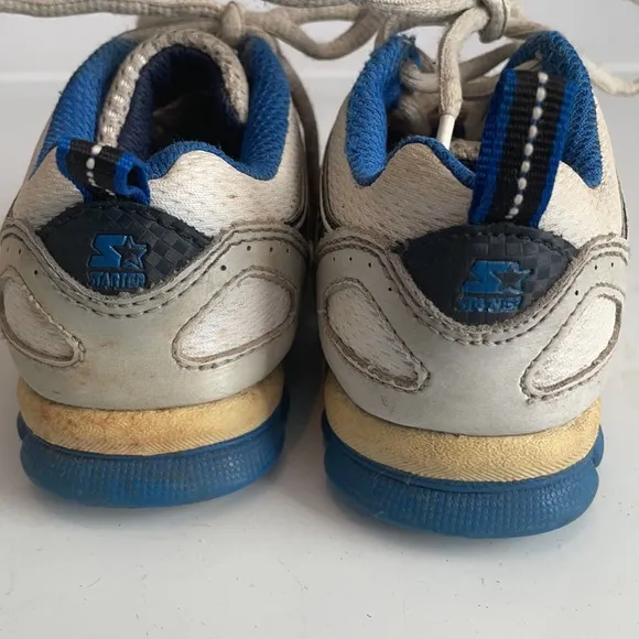 Lot 2 starter athletic shoes sneakers toddler size 7 Jack black orange white