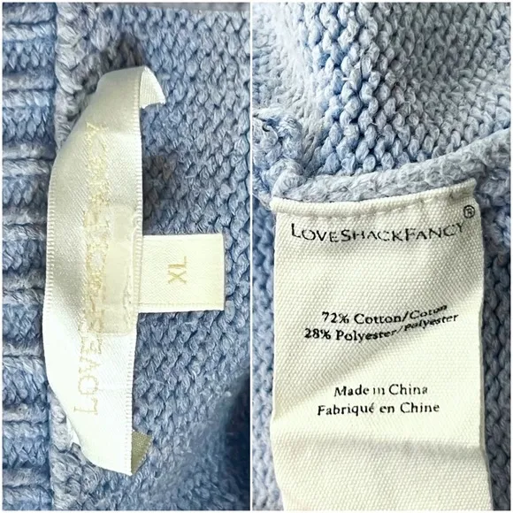 LOVESHACKFANCY 90s Pastel Heart Bow Fair Isle Knit Pullover Cropped Sweater XL