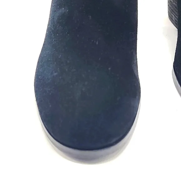 LUCKY BRAND ZORLINA🚨NEW🚨LEATHER/SUEDE STACKED HEELED/WEDGES/LADIES 9.5🐞NWOB🐞
