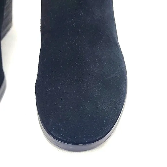 LUCKY BRAND ZORLINA🚨NEW🚨LEATHER/SUEDE STACKED HEELED/WEDGES/LADIES 9.5🐞NWOB🐞