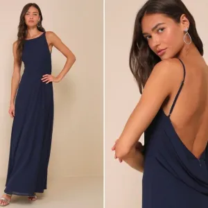 LULUS Elegant Wedding Bridesmaid Romantic Flowy Chic Sophisticated Maxi Dress