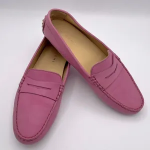 M. Gemi pink penny loafer Italian leather Driving Mocassin 10.5